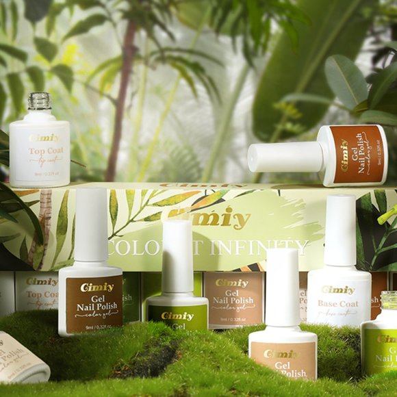 Gel Nail Polish - Set of 8 bottles - Non-Toxic - Picture 2 of 13